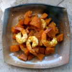 Bengali squash curry with shrimp - mishti kumro
